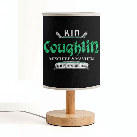 Kin Coughlin Mischief And Mayhem Since The Middle Fabric Lamps