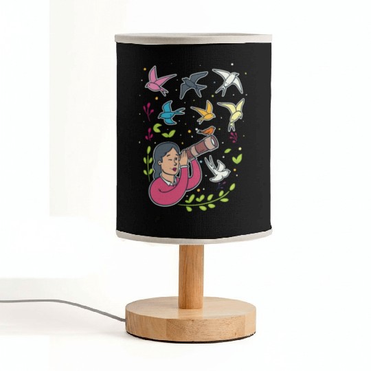 Bird Birdwatching Birdwatcher Fabric Lamps