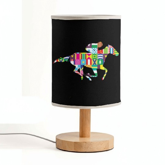 Kentucky Horse Racing Silks Fabric Lamps