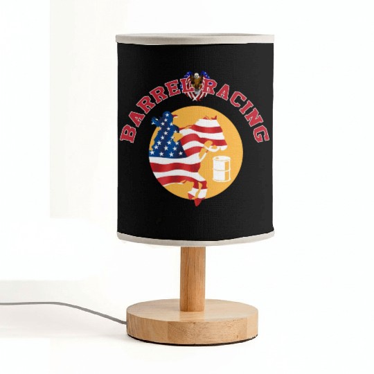 Cowgirl Barrel Racing Sport Come On Cowgirl Art Fabric Lamps