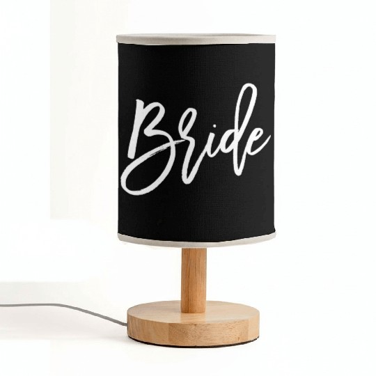 Bride For Bachelorette Party Grey Fabric Lamps