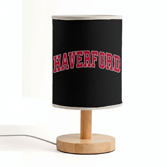 Haverford Pennsylvania Pa Sports Red Fabric Lamps