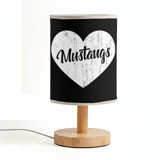 Mustangs School Sports Fan Team Spirit Mascot He Fabric Lamps