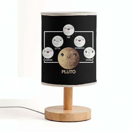 Pluto Moons Planet Space Lover Solar System Fabric Lamps