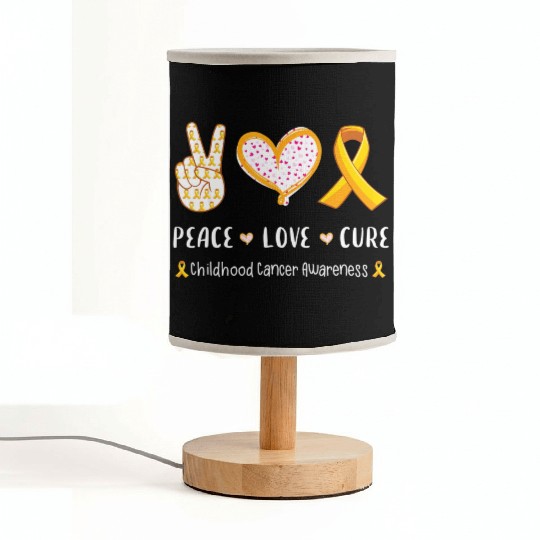 Peace love America with hand sign sunflower and US Fabric Lamps