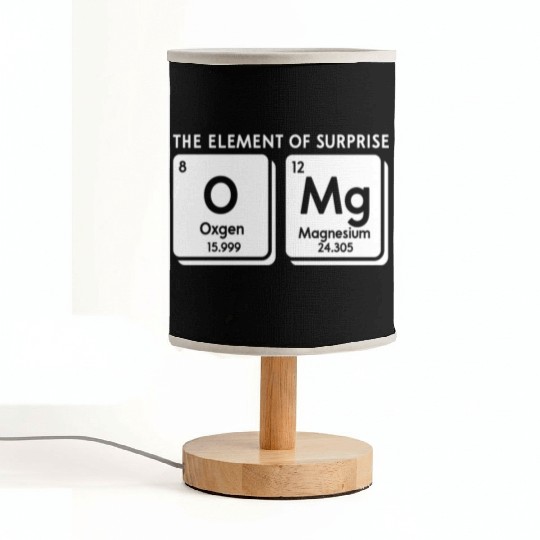 Periodic Table Omg The Element Of Surprise Science Fabric Lamps