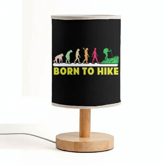 Born to Hike Mountain fan Wanderlust Hikers Fabric Lamps