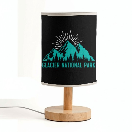 Glacier National Park Mountaineers Mountain lover Fabric Lamps