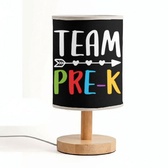 Team Pre-K Teacher Back To School Fabric Lamps