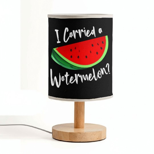 I Carried A Watermelon Tropical Summer Vibes Fruit Fabric Lamps