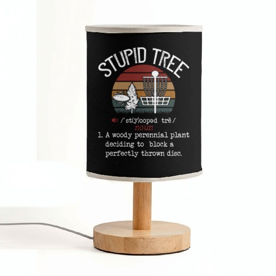 Stupid Tree Disc Golf Frisbee Fabric Lamps
