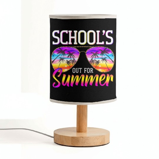 Last Day Of School Schools Out For Summer Teacher Fabric Lamps