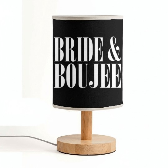 Bride And Boujee Bachelorette Party Wedding Fabric Lamps