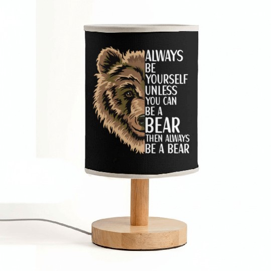 Bear Grizzly Wildlife Animal For Fabric Lamps