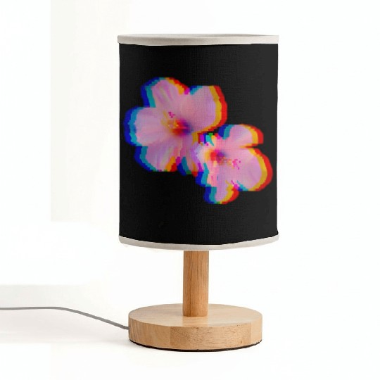 Flowers Vaporwave Aesthetic 80'S Fabric Lamps