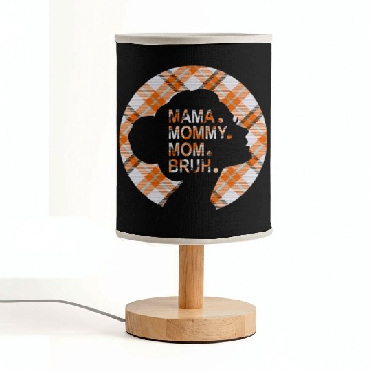 Mama Mommy Mom Bruh,beautiful plaid pajamas Fabric Lamps