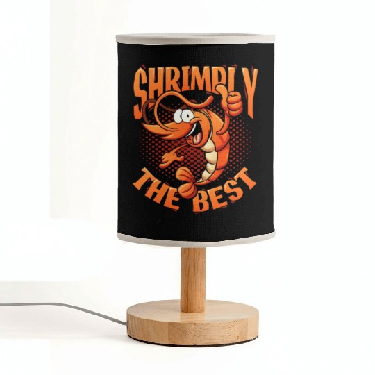 Shrimply The Best Aquarist Shrimp Farmer Fabric Lamps