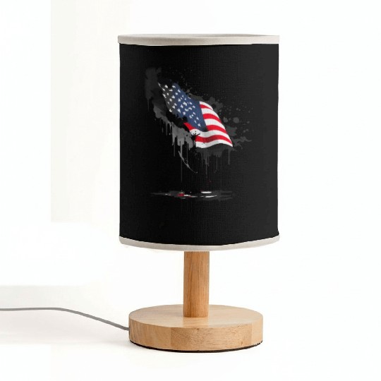 US flag ink drawing Fabric Lamps