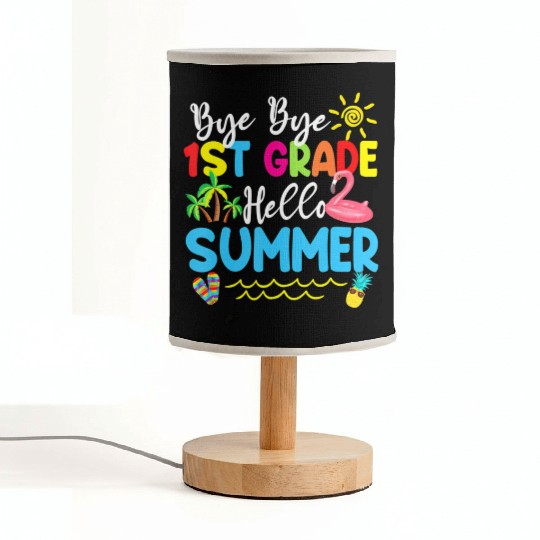 Teacher Life Messy Bun Back To School - First Day Fabric Lamps