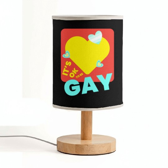 It's OK to Be Gay Equality Gay Pride Rainbow Gay Fabric Lamps