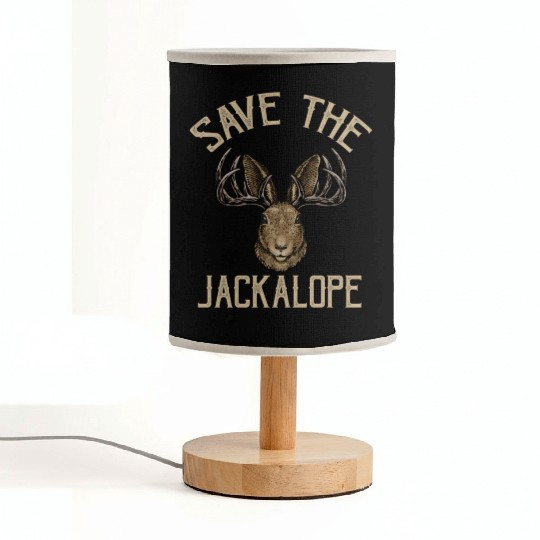 Save The Jackalope For Jackalope Fans Fabric Lamps