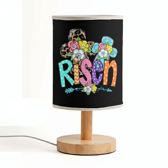 Happy Easter For Christian Mom He Is Risen Leopard Fabric Lamps