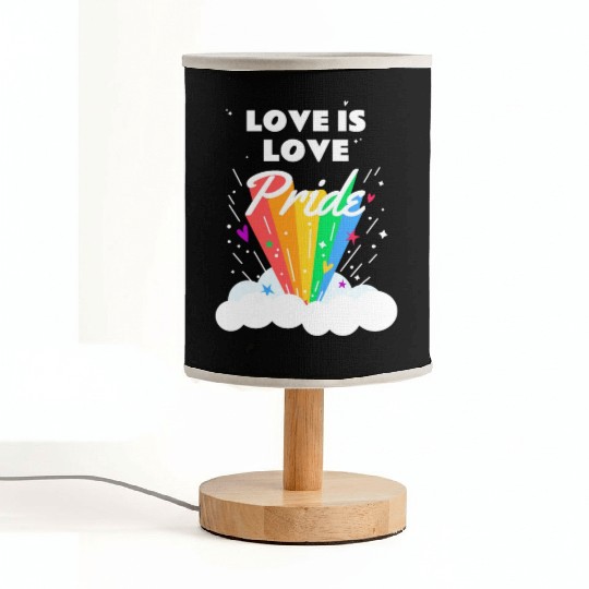 Love is Love Gay LGBTQ Flag Gay Lesbian Pride Fabric Lamps