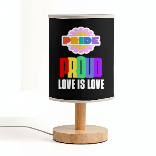 Proud LGBT Fabric Lamps Love is Love Fabric Lamps Rainbow Gay