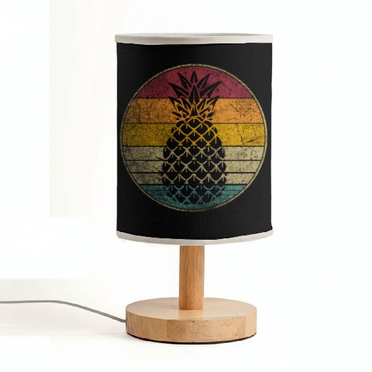 Pineapple Fruit Style 70S 80S Fabric Lamps