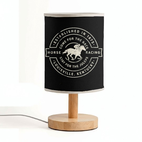 Derby Day Kentucky Horse Racing And Mint Juleps Fabric Lamps