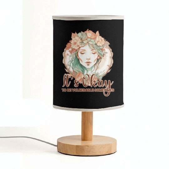It's Okay To Be Vulnerable Mental Health Awareness Fabric Lamps