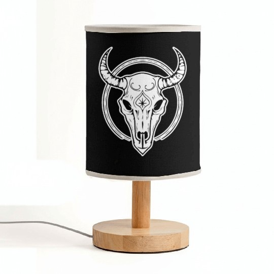 Cow Skull Boho Fabric Lamps