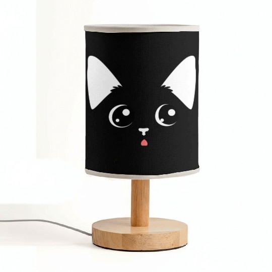 Sweet Kitten Face Cat Mom Cat Dad Fabric Lamps