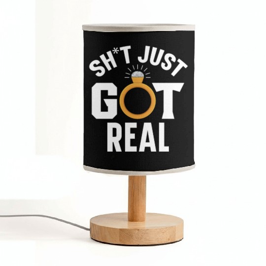 Bride And Groom Wedding Day Marriage Just Married Fabric Lamps