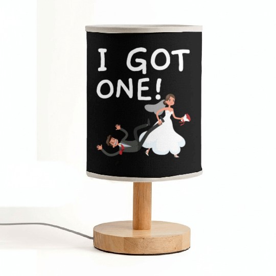 Bride And Groom Wedding Day Marriage Just Married Fabric Lamps