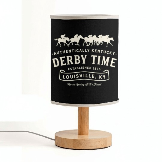 Derby Time Louisville Kentucky Horse Racing Fabric Lamps