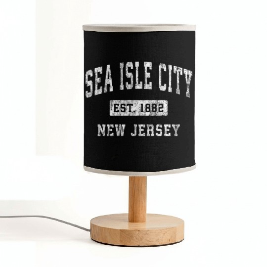 Sea Isle City New Jersey Nj Established Sports Fabric Lamps