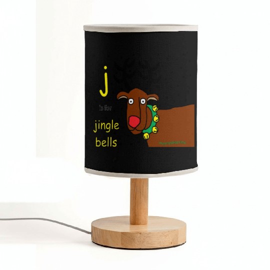 j is for jingle bells Fabric Lamps