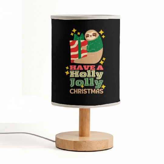 Have A Holly Jolly Christmas Fabric Lamps