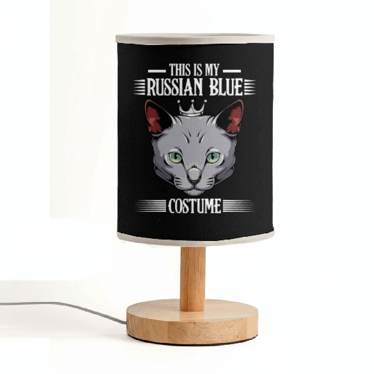 This Is My Russian Blue Costume Funny Cat Lover Fabric Lamps