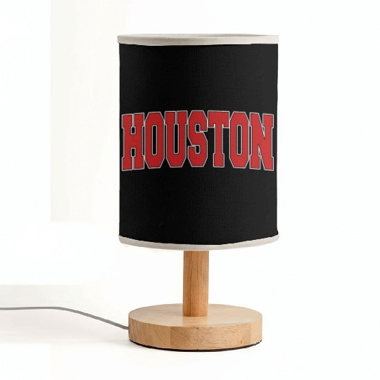 Houston Tx Texas Varsity Style Usa Sports Fabric Lamps
