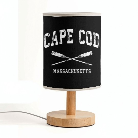 Cape Cod Massachusetts Nautical Crossed Oars Fabric Lamps