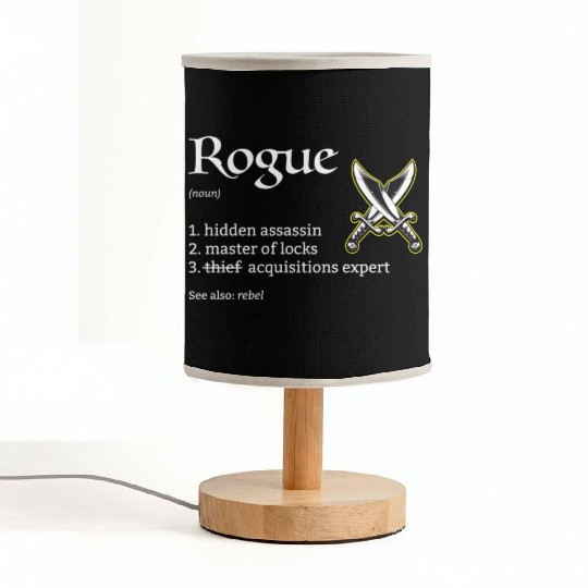 Rogue Class Definition Dungeons And Rpg Dragons Fabric Lamps