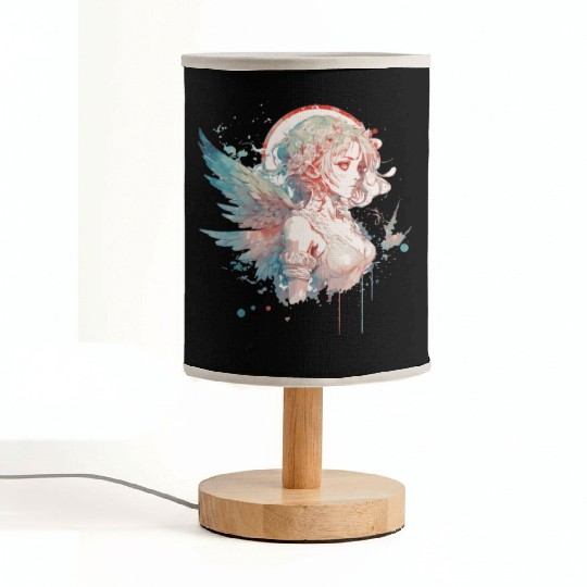 Anime Fairy Portrait Girl Fairycore Grunge Pastel Fabric Lamps
