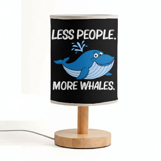 Whale For Orca Narwhal Blue Whales Fabric Lamps