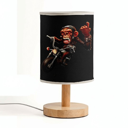 Zombie Raider Monkey Rockstar Fabric Lamps