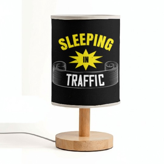 Sleeping In Traffic Fabric Lamps
