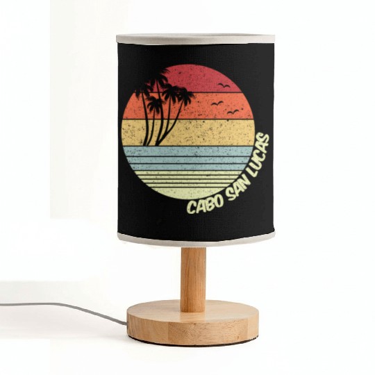 Cabo San Lucas Meco Beach Vacation Fabric Lamps