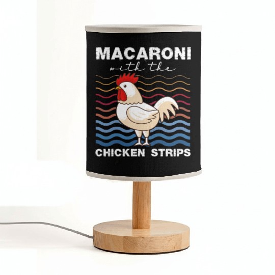 Macaroni With The Chicken Strips Chicken Farmer Fabric Lamps