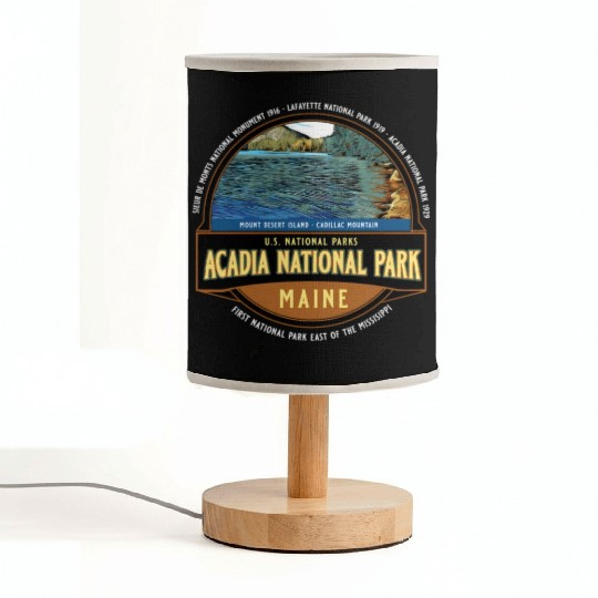 Acadia National Park Maine Vacation Fabric Lamps